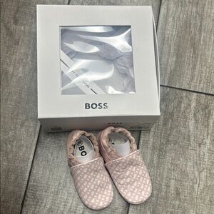 Boss Soft Pink Baby Walker Shoes NEW